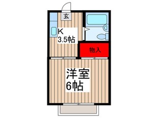 サンハイツ國京の物件間取画像